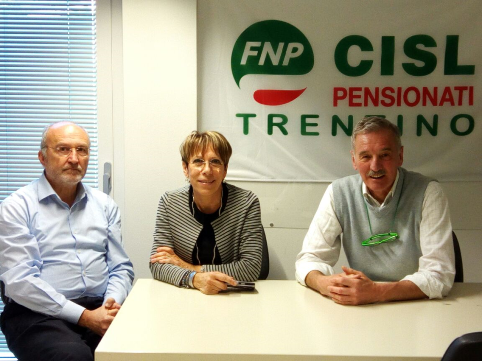 La nuova segreteria regionale dopo il XVIII Congresso FNP CISL Trentino