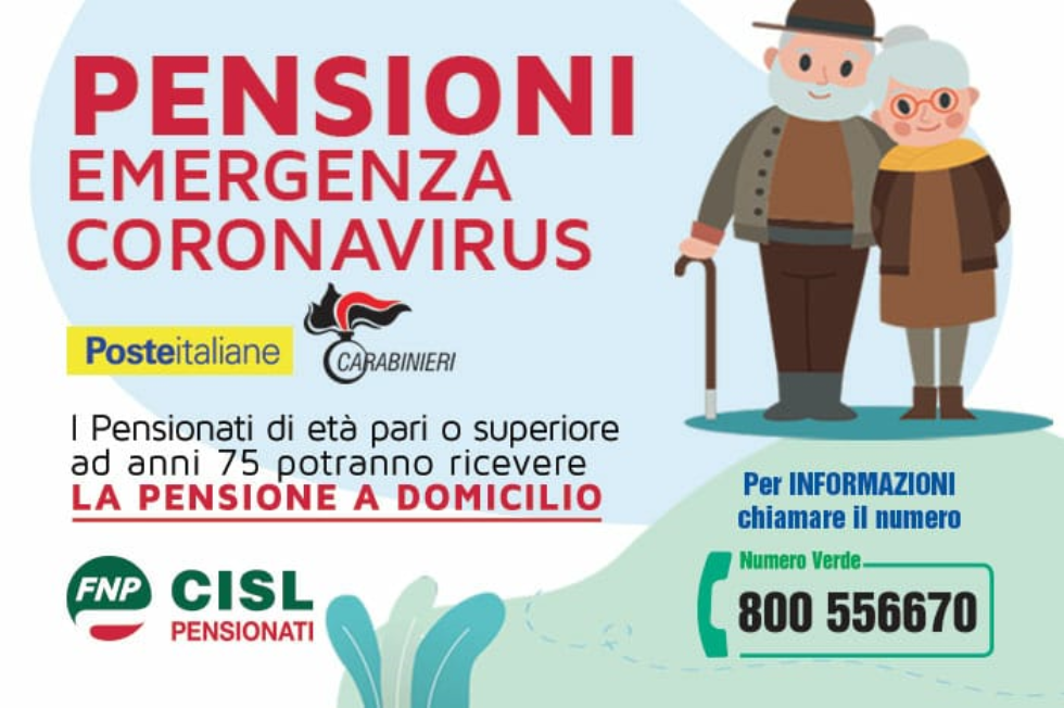 Poste Italiane e Carabinieri, accordo per consegnare la pensione a casa agli over 75