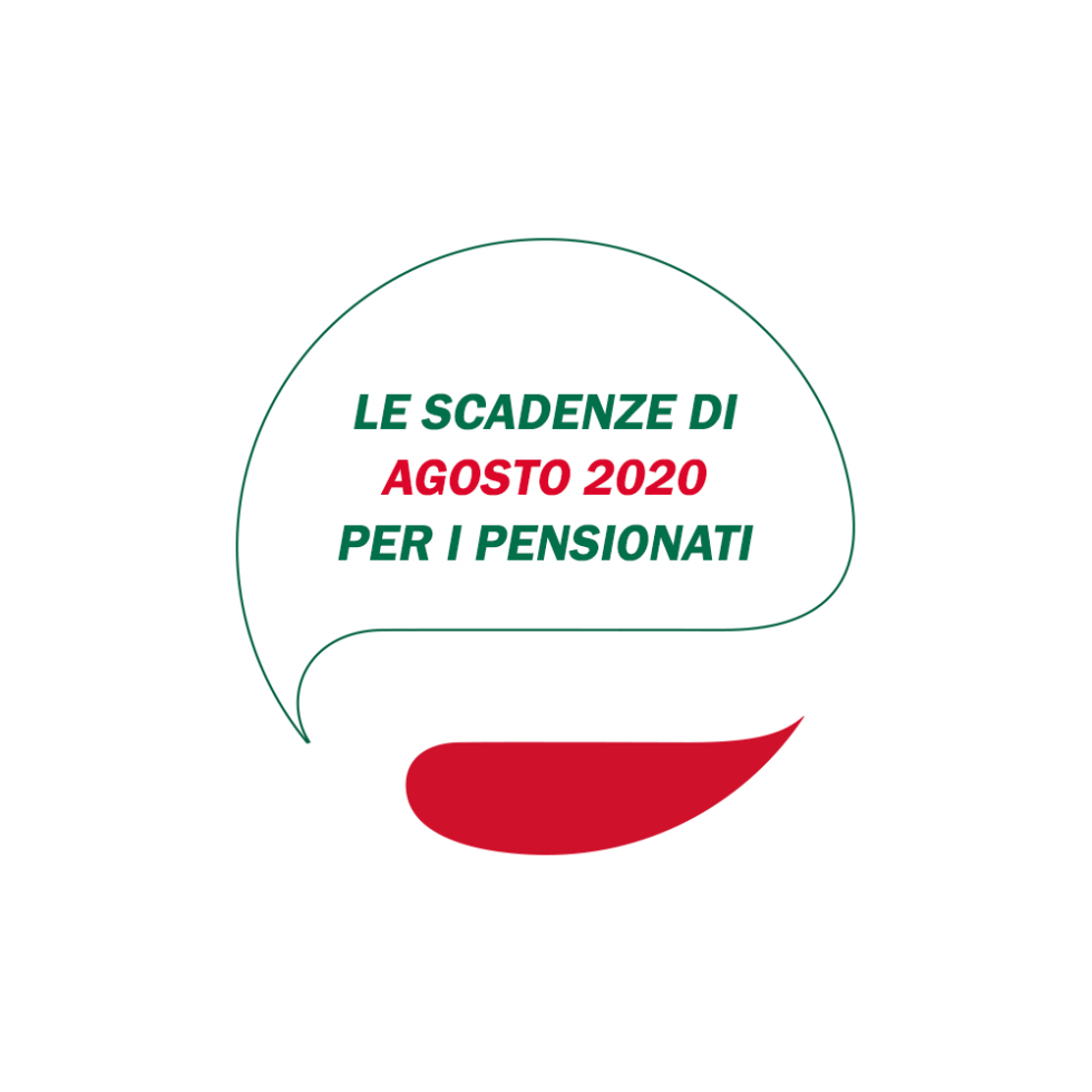 Le scadenze di AGOSTO. Novità sull'assegno della pensione per la mensilità di agosto.