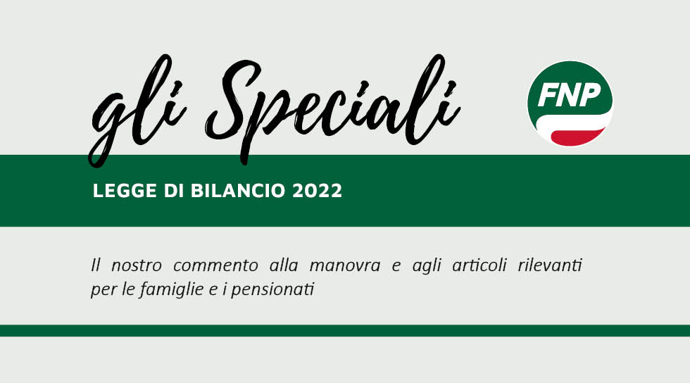 Legge di Bilancio 2022 - Le novità