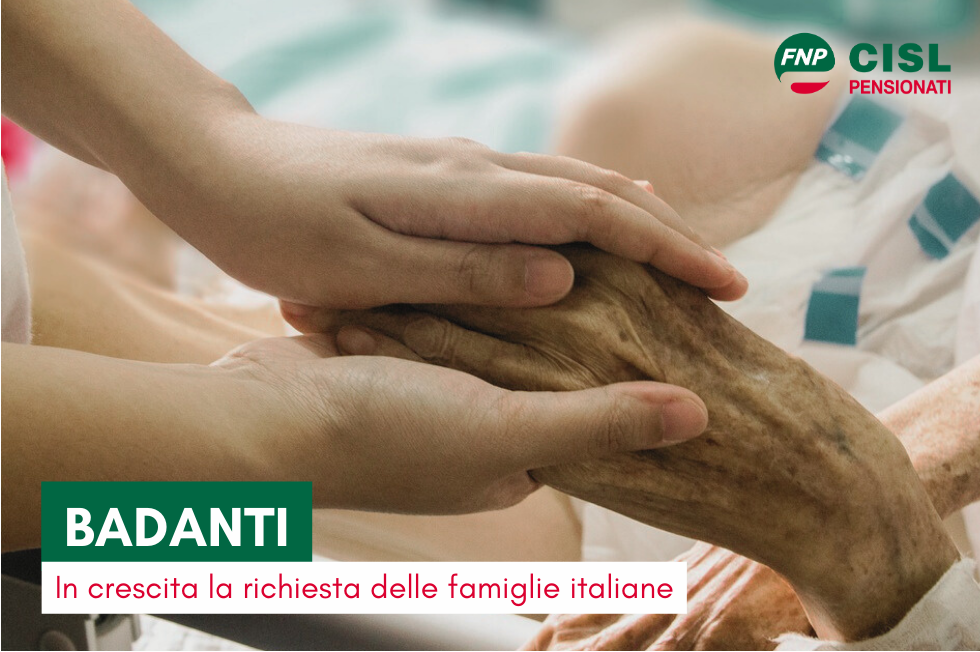 Badanti: in crescita la richiesta delle famiglie italiane