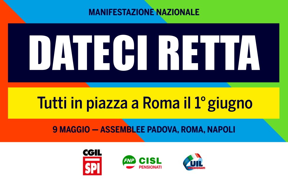 DATECI RETTA: 3 grandi assemblee il 9 maggio e una manifestazione nazionale a Roma il 1 giugno