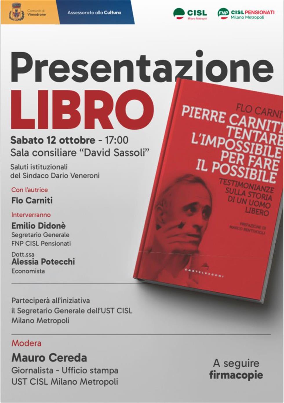 Emilio Didonè in ricordo di Pierre Carniti, segretario generale Cisl 1979-1985 Emilio Didonè in ricordo di Pierre Carniti, segretario generale Cisl 1979-1985