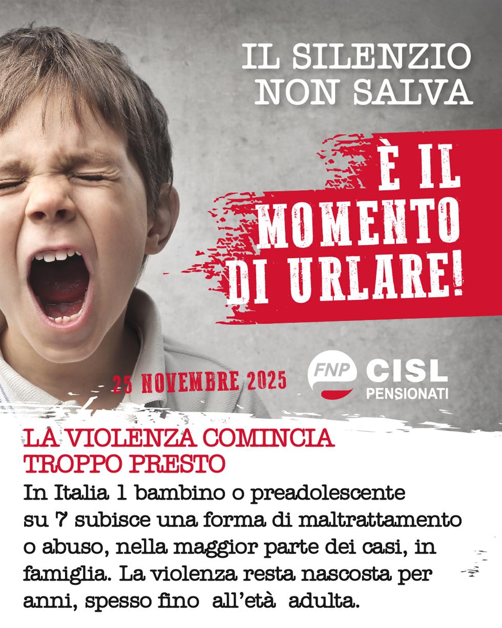 25 Novembre: Il silenzio non salva. È il momento di urlare! 25 Novembre: Il silenzio non salva. È il momento di urlare!